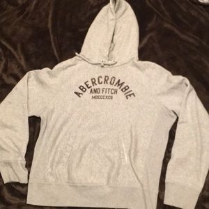Mens Abercrombie gray hoodie